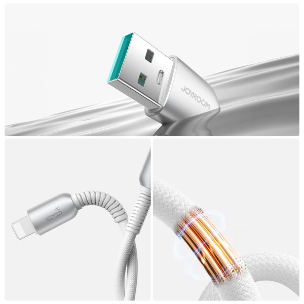Cutting-Edge Series 3A USB-A - iPhone Lightning kabelis 1.2m - pelēks