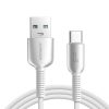 Cutting-Edge sērijas 3A USB-A - USB-C 1,2 m kabelis - pelēks