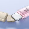 Crystal-Clear sērijas 30 W USB-C - iPhone Lightning kabelis 1,2 m - balts
