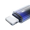 Crystal-Clear sērijas 3A USB-A - iPhone Lightning kabelis 1,2 m - melns