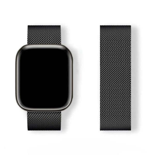 Apple Watch siksniņa ar Milanese Loop tehnoloģiju, 38/40/41 collas, melna