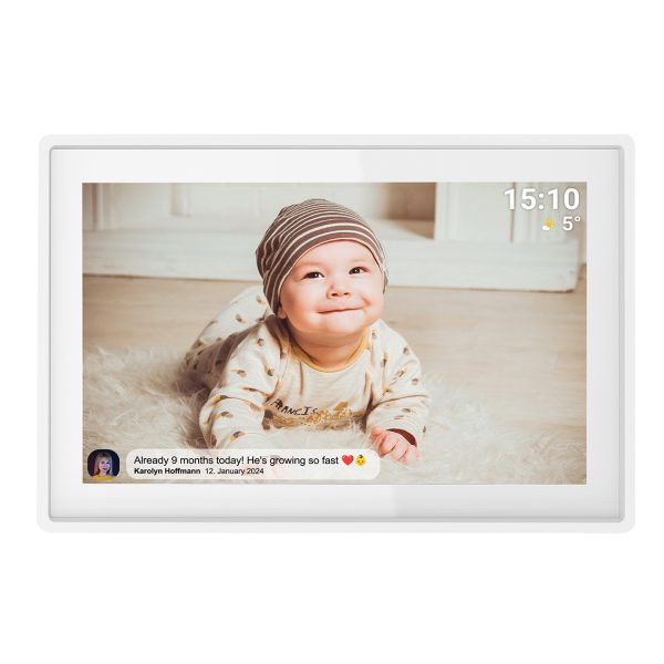 Digitālais rāmis 10.1'' 16GB microSD WiFi Frameo PFF-1021W - balts