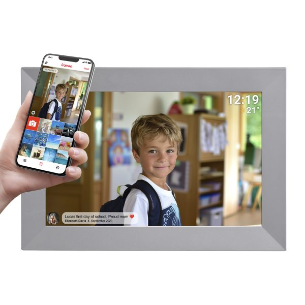 Digitālais rāmis 10.1'' 16GB microSD WiFi Frameo PFF-1026GR - pelēks