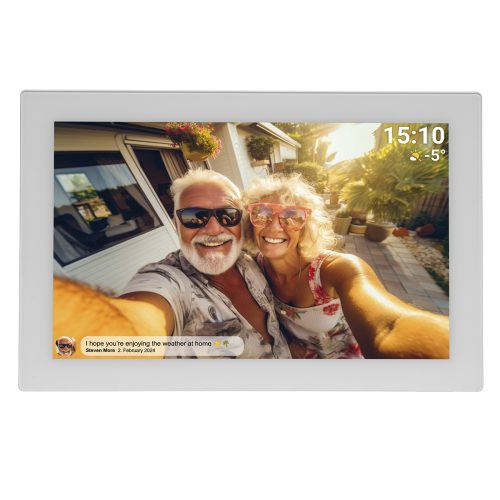 Digitālais rāmis 10.1'' 16GB microSD WiFi microUSB Frameo PFF-1037W - balts