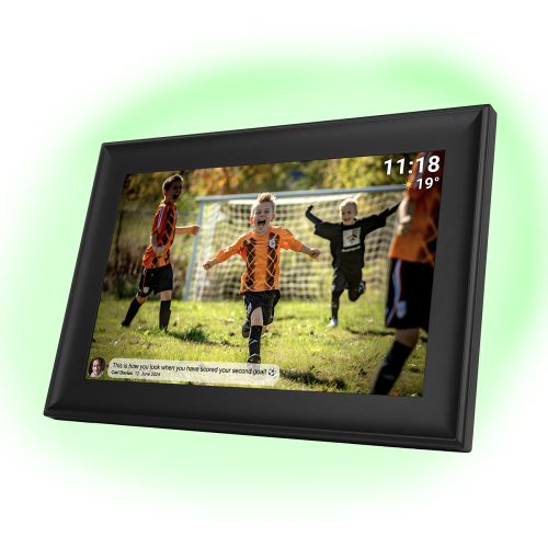 Digitālais rāmis 10.1'' 16GB microSD WiFi USB-C Frameo PFF-1080B - melns