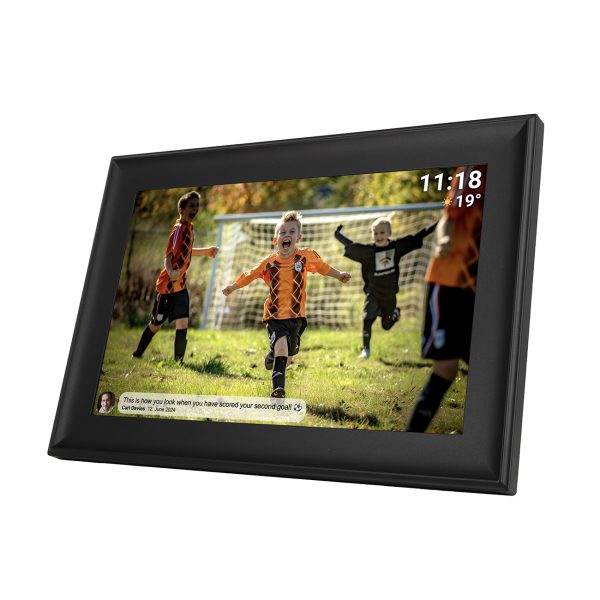 Digitālais rāmis 10.1'' 16GB microSD WiFi USB-C Frameo PFF-1080B - melns