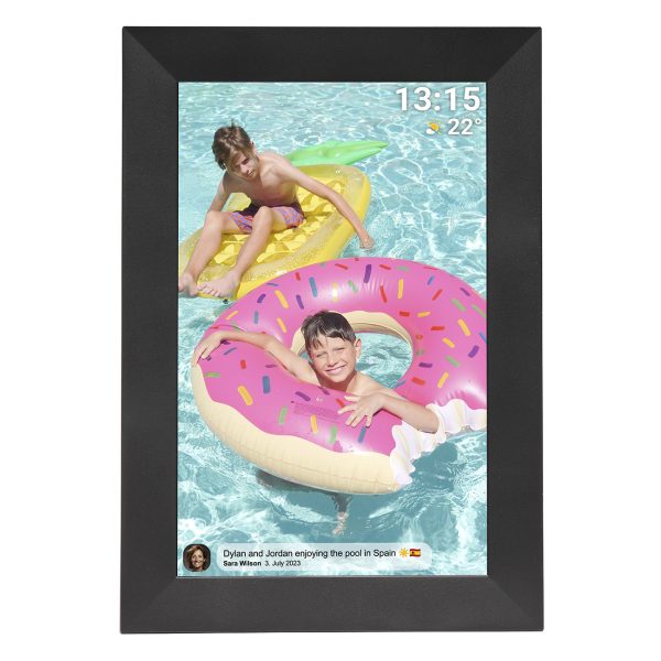 Digitālais rāmis 10.1'' 16GB microSD WiFi Frameo PFF-1024B - melns