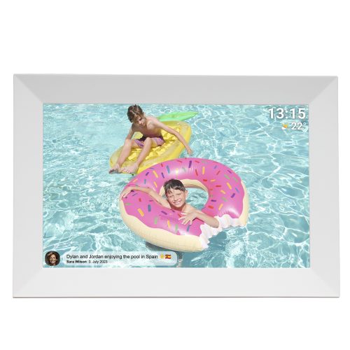 Digitālais rāmis 10.1'' 16GB microSD WiFi skaļrunis MP4 Frameo PFF-1024W - balts
