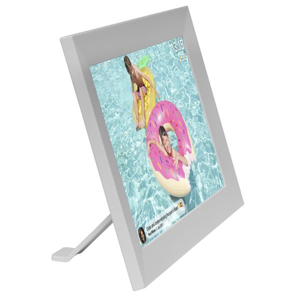 Digitālais rāmis 10.1'' 16GB microSD WiFi skaļrunis MP4 Frameo PFF-1024W - balts
