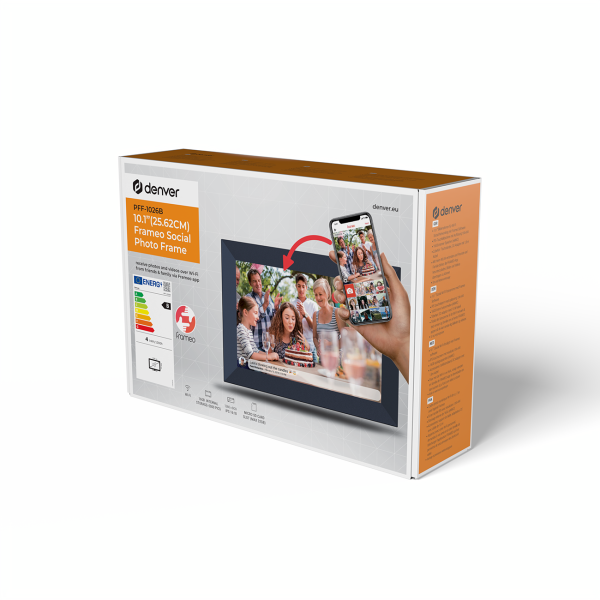 Digitālais rāmis 10.1'' 16GB microSD WiFi skaļrunis MP4 Frameo PFF-1026B - melns