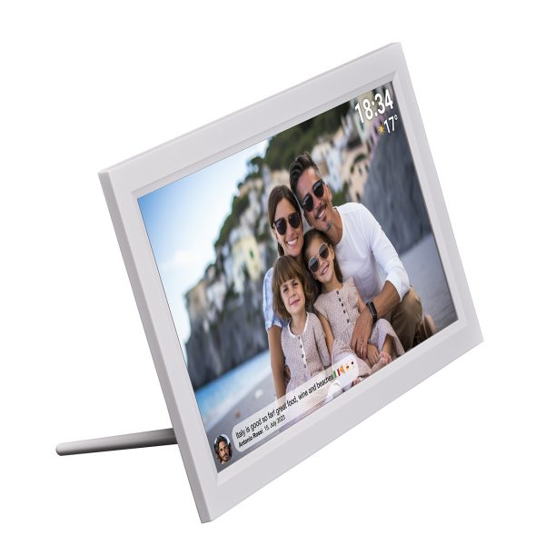 Digitālais rāmis 15,6 collu 16 GB microSD WiFi skaļrunis Full HD Frameo PFF-1503W - balts