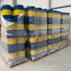 Tērauda metāla muca TH 60L 2 un 3/4 aizbāžņi - ZILI DZELTENA