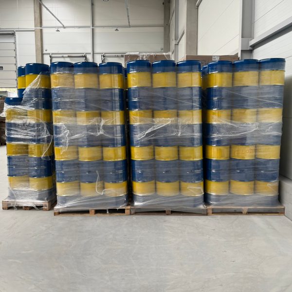 Tērauda metāla muca TH 60L 2 un 3/4 aizbāžņi - ZILI DZELTENA