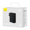 GaN5 Pro 2xUSB-C+USB-A 140W ES ātrās uzlādes ierīce - melna