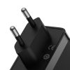 GaN5 Pro 2xUSB-C+USB-A 140W ES ātrās uzlādes ierīce - melna