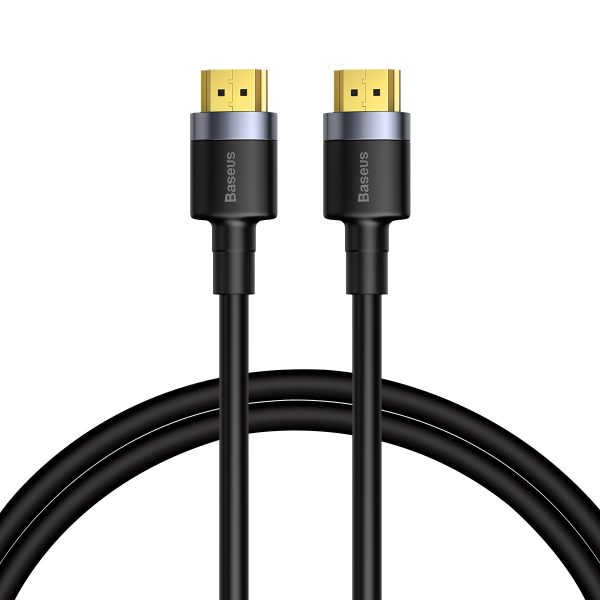 HDMI 2.0 4K 60 Hz 3D 18 Gbps 1 m kabelis - melns