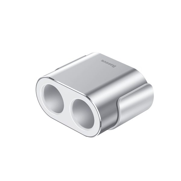 Automašīnas sadalītājs 2x cigarešu šķiltavas ligzda 80W 2x USB-A 3.1A - sudrabs