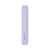 Magnētiskā induktīvā pārnēsājamā uzlādes ierīce 10000mAh 20W + USB-C kabelis - violeta