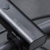 Priekšējais velosipēda lukturis ar lukturīša funkciju, balts, 600lm, IPX6, USB-C, melns
