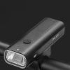 Priekšējais velosipēda lukturis ar lukturīša funkciju, balts, 600lm, IPX6, USB-C, melns