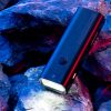 Priekšējais velosipēda lukturis ar lukturīša funkciju, balts, 600lm, IPX6, USB-C, melns