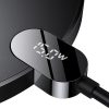 Digitālais LED displejs Gen 2 15W USB-C induktīvais lādētājs - melns