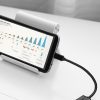 Adapteris micro USB (vīriešu) - USB-A (sieviešu) OTG plakans 0.15m - melns