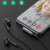 USB-C (vīriešu) - 3,5 mm mini ligzda (sieviešu) leņķiskais audio adapteris - pelēks