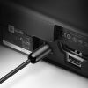 Toslink SPDIF optiskais audio kabelis 1 m - melns