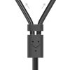 Audio kabelis 3,5 mm miniligzda (vīriešu) - 2RCA (vīriešu) 2 m - pelēks