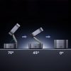 3in1 MagSafe Qi induktīvais lādētājs tālruņa austiņām ar USB-C portu - melns