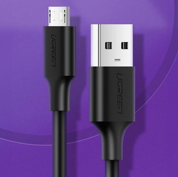 Kabelis micro USB - USB-A 0,5 m - melns