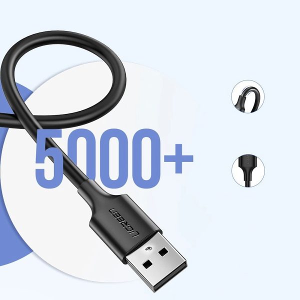 Kabelis micro USB - USB-A 0,5 m - melns