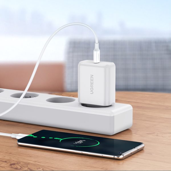 Kabelis USB-C - USB-C PD QC AFC 1m - balts