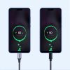 Kabelis USB-A - USB-C QC 3.0 3A 0.25m - pelēks