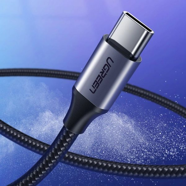 Kabelis USB-A - USB-C QC 3.0 3A 0.25m - pelēks
