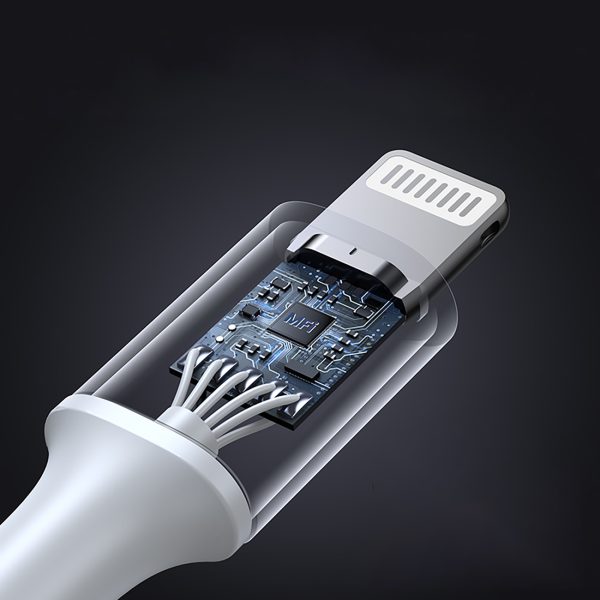 Kabelis USB-C - iPhone Lightning MFi 1m - Sudrabains