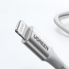 Kabelis USB-C - iPhone Lightning MFi 1m - Sudrabains