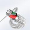 Kabelis USB-C - iPhone Lightning MFi 1m - Sudrabains