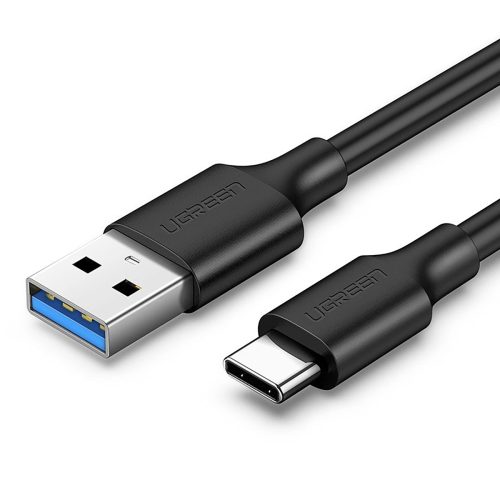 Kabelis USB-A 3.0 - USB-C 3A 1.5m - melns