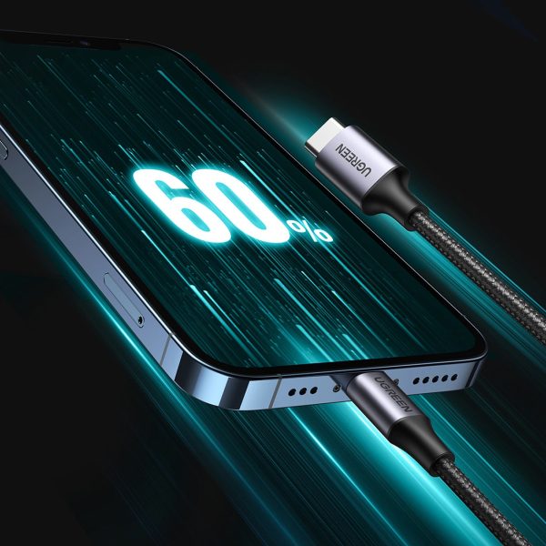 Kabelis iPhone Lightning - USB-C 2.0 MFi 1m - Pelēks