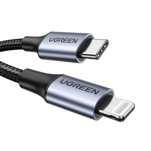 Kabelis iPhone Lightning - USB-C 2.0 MFi 1m - Pelēks