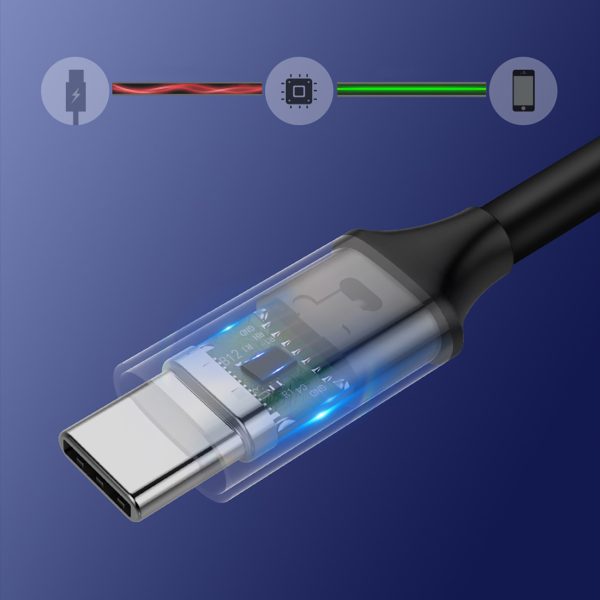 Kabelis USB-C 3.1 - USB-C 3.1 1.5m - pelēks