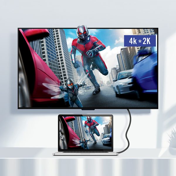 Kabelis USB-C 3.1 - USB-C 3.1 1.5m - pelēks