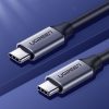 Kabelis USB-C 3.1 - USB-C 3.1 1.5m - pelēks
