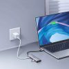 5in1 centrmezgla adapteris USB-C - USB-C PD / HDMI / 3x USB-A 3.0 - pelēks