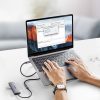 USB-C PD QC 100W 5A 10Gbps 0,5m pagarinātāja kabelis - pelēks