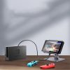 USB-C PD QC 100W 5A 10Gbps 0,5m pagarinātāja kabelis - pelēks