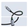 USB-C PD QC 100W 5A 10Gbps 0,5m pagarinātāja kabelis - pelēks
