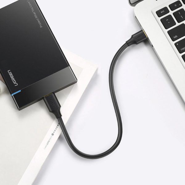 Kabelis USB-A 3.0 - micro USB-B 0.5m - melns